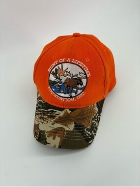 Hunt of a Lifetime Foundation Orange & Camo Baseball Cap